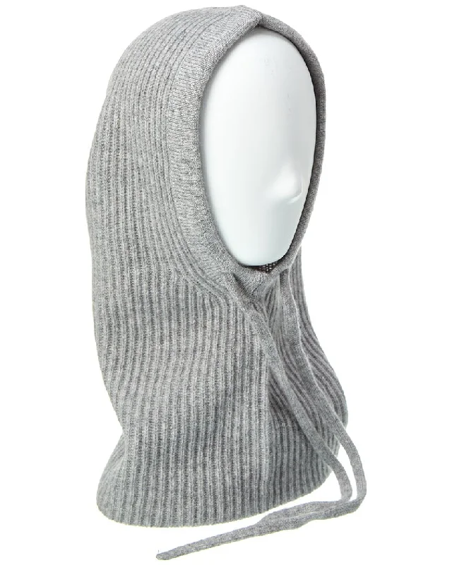 Amicale Cashmere Ribbed Knit Cashmere Hood