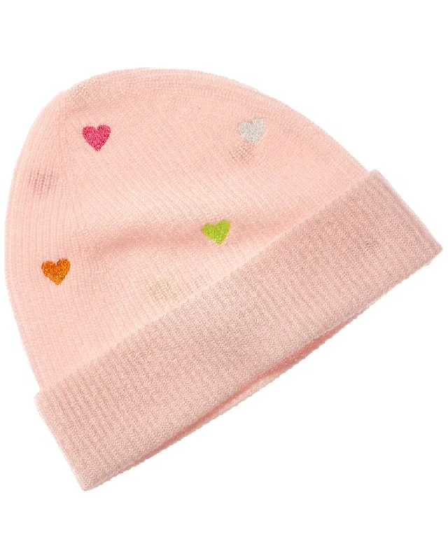 Brodie Cashmere Embroidered Heart Cashmere Hat