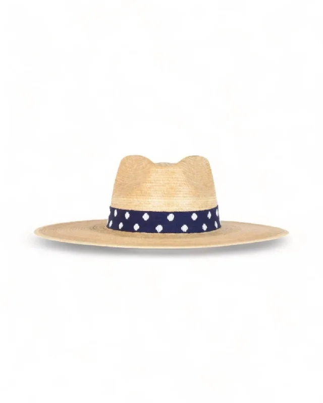 Wendy Palm Hat In Navy