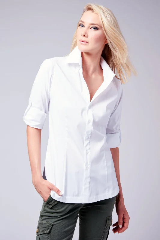 Joey Silky White Poplin Shirt