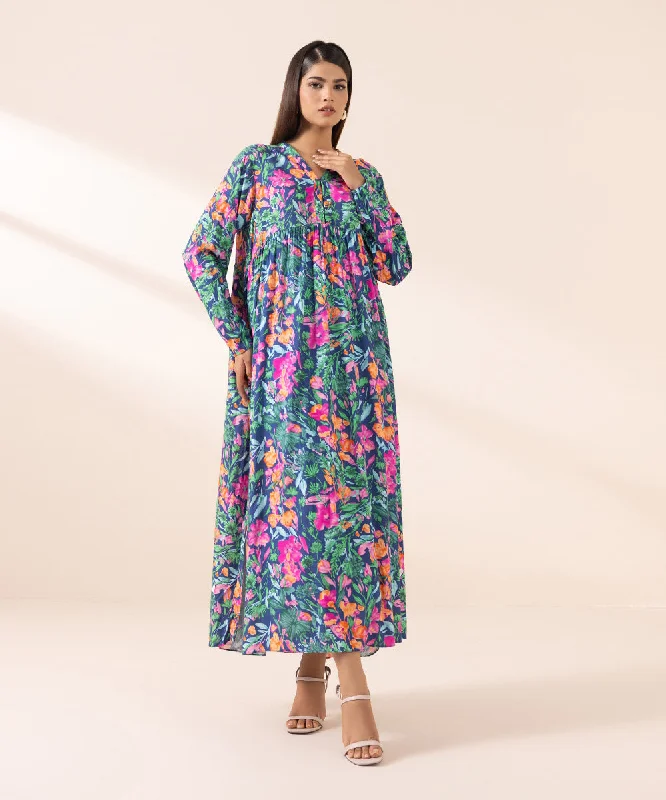 Printed Arabic Lawn Dress