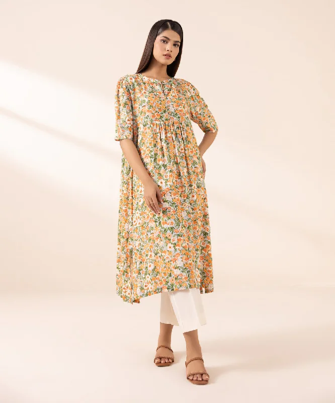 Printed Arabic Lawn Dress