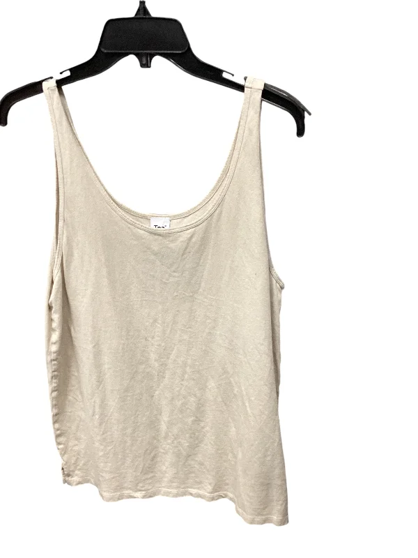 Top Sleeveless Basic By Cma In Cream, Size: M