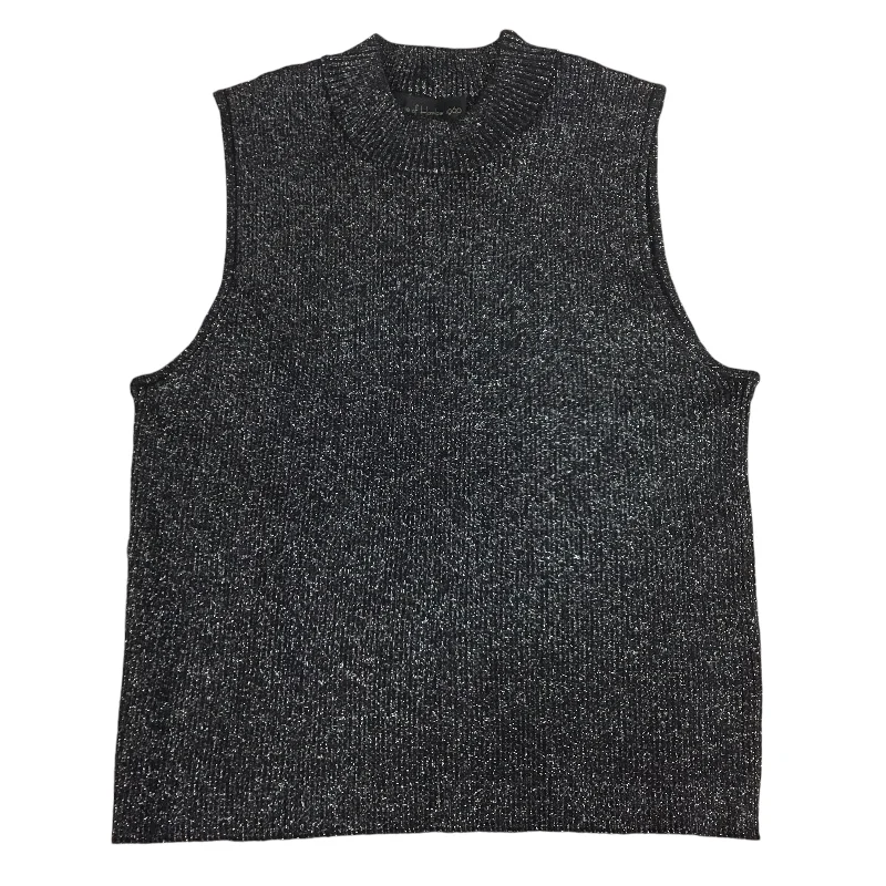 Top Sleeveless By House Of Harlow In Black & Silver, Size: M