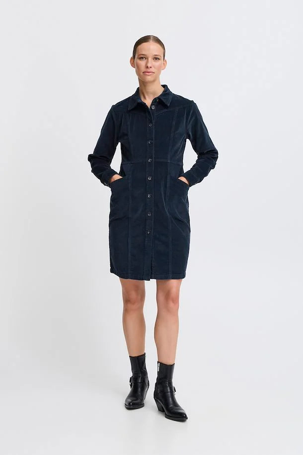 BY DASIK SHIRT DRESS NAVY