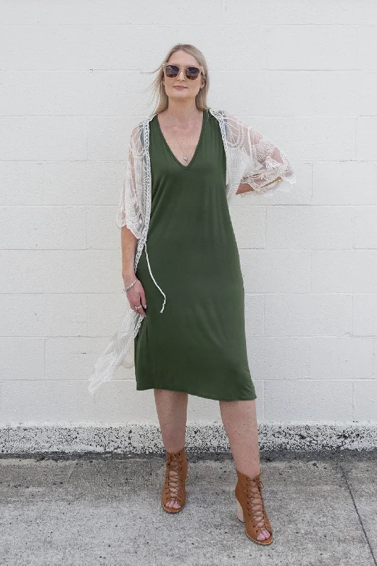 Kaitlyn Tank Dress - Olive