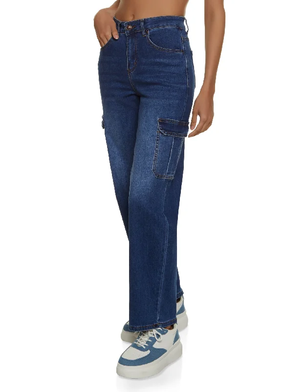 WAX Straight Leg Cargo Jeans