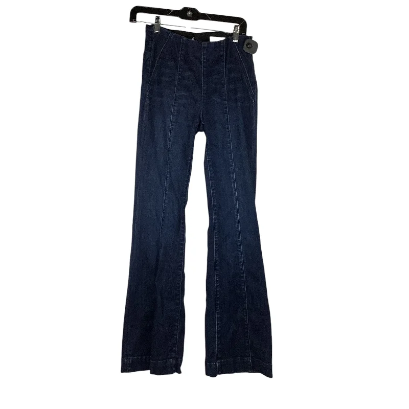 Jeans Flared By Pilcro In Blue Denim, Size: 4