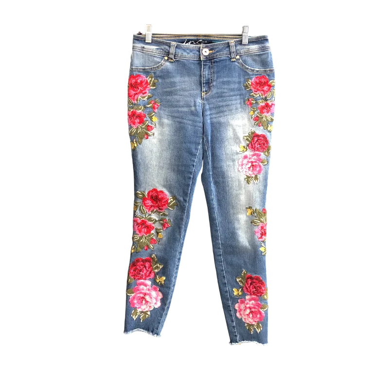 Jeans Skinny By Inc In Floral Print, Size: 8