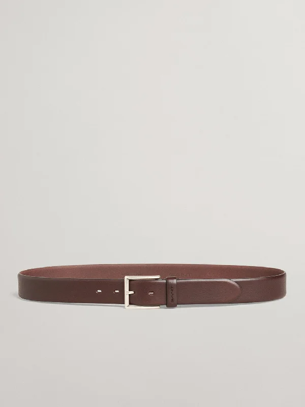 Gant Men Tang Closure Slim Leather Belt