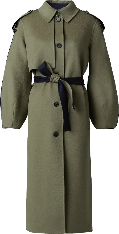 Ceyla Double-Face Wool Coat with Sash Belt - Women's|-|Ceyla Manteau en laine double face avec ceinture nouée - Femme