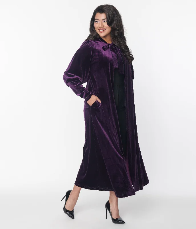 Purple Velvet Leota Duster