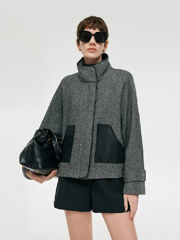 Washable Wool Women Boxy Coat