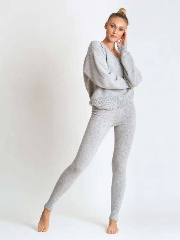 Cashmere pants "Tights" - light grey