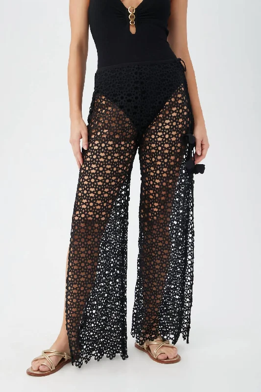 Chateau Lace Pants In Black