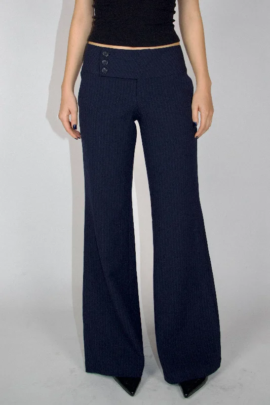 SCG MADE | Evelyn Low-rise Striped Trousers