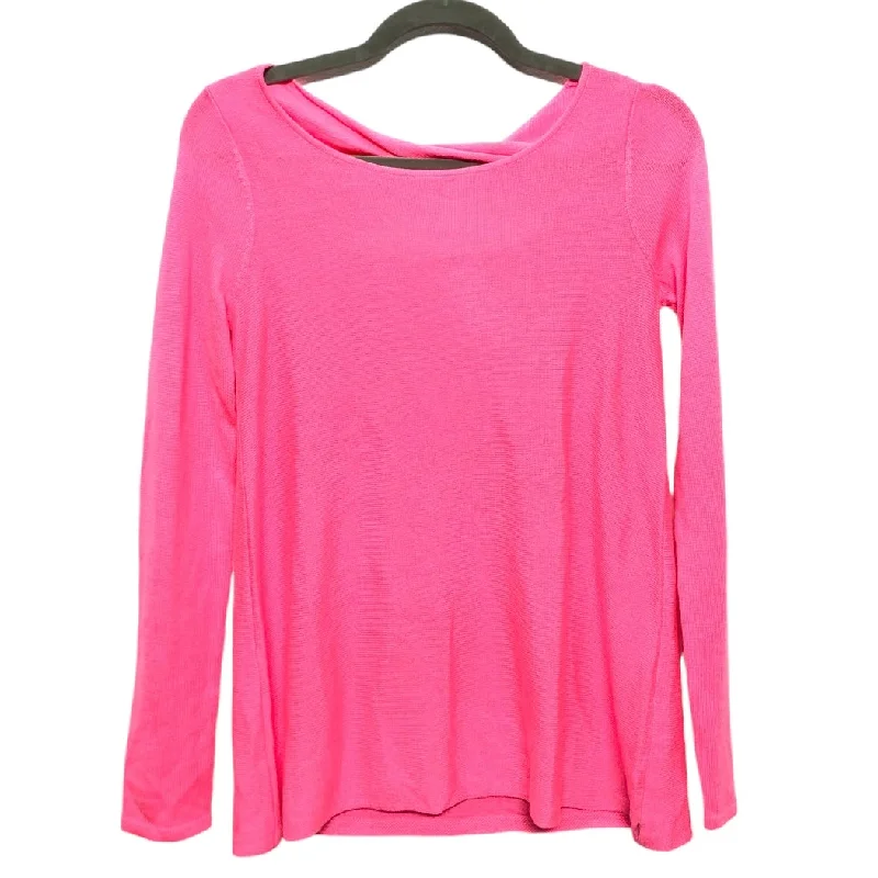 Top Long Sleeve Designer By Lilly Pulitzer In Pink, Size: Xs