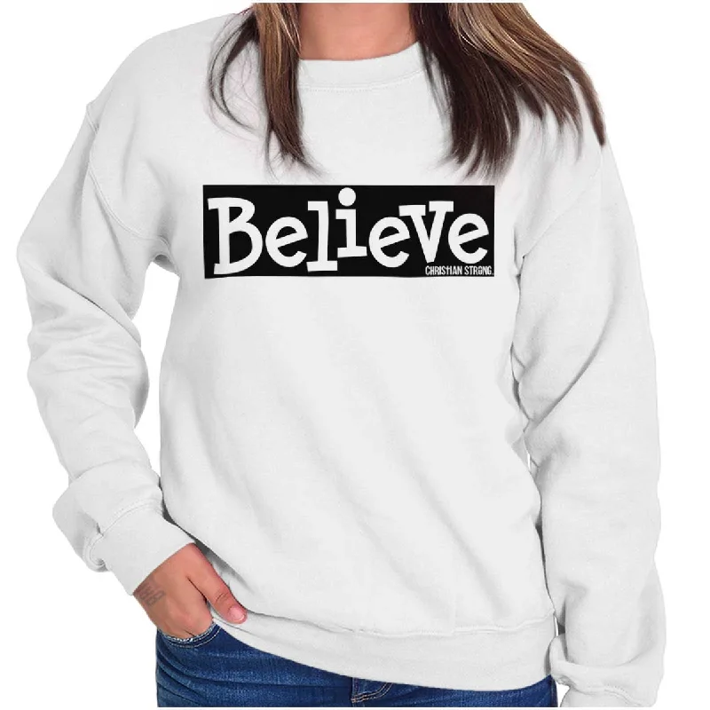 Believe Christian Crewneck Sweatshirt