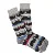 K. Bell Mens Mustache Stripe Crew Socks