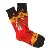 K. Bell Mens Red Planet Crew Socks